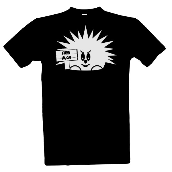 Tričko s potiskem Objetí zdarma od  ježka