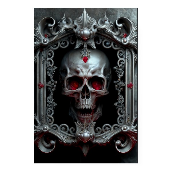 Obraz Lebka Silver Skull