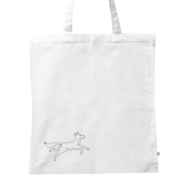 BIO plátěná taška s potiskem Obrys lišky