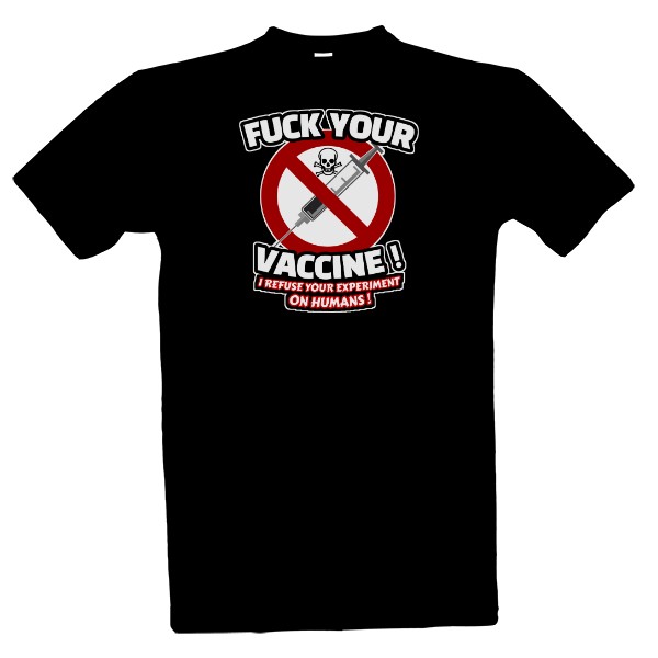 Tričko s potiskem Odmítám vakcínu