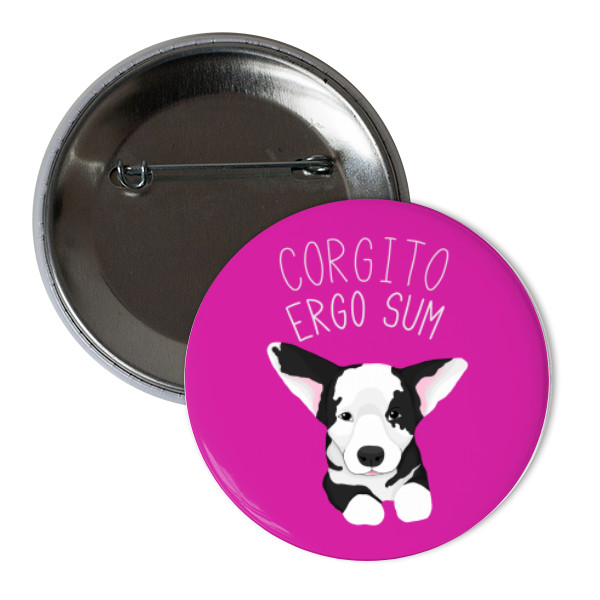 Odznáček Corgito Ergo Sum