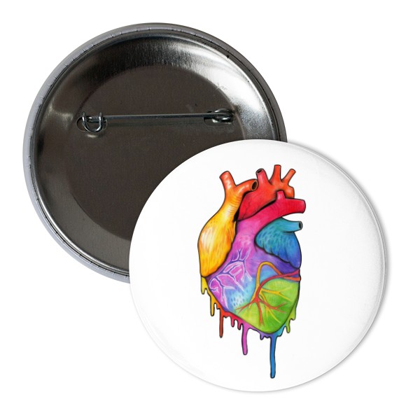 Odznáček Duhovej Srdcař