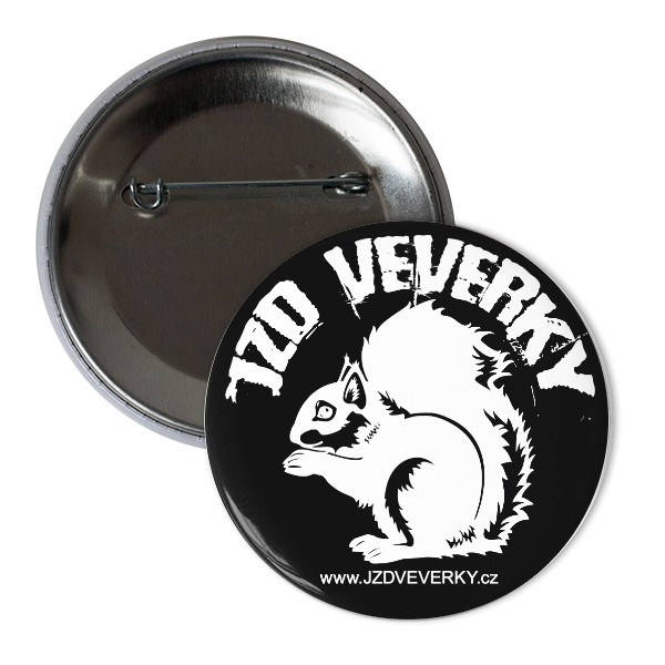 Odznak  s potlačou Odznak JZD Veverky Ø 56mm