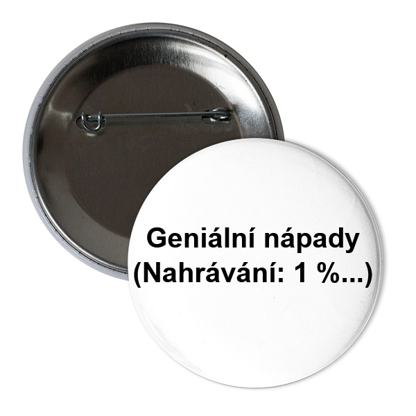 Button Odznak geniální nápady