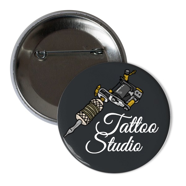 Odznak Tattoo Studio vlastní text