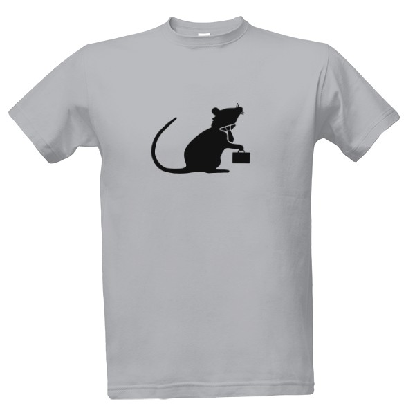 office rat black T-shirt