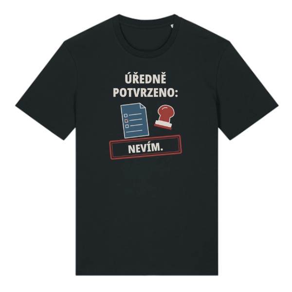 T-shirt Officially certified: no idea