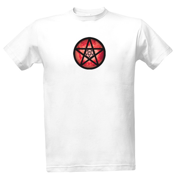 Tričko s potlačou Oheň – Pentagram 4 elementov