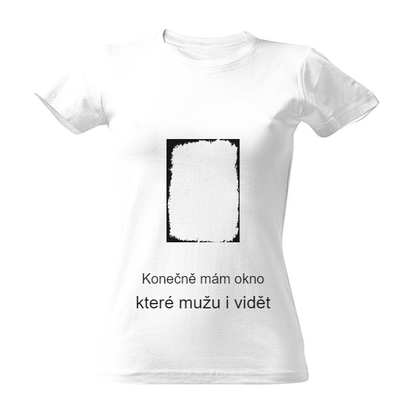 Tričko s potiskem Okno