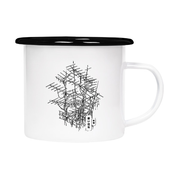 Tin mug - enamel hem s potiskem Nový produkt