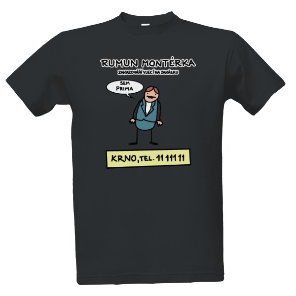 Tričko s potlačou Rumun Montérka