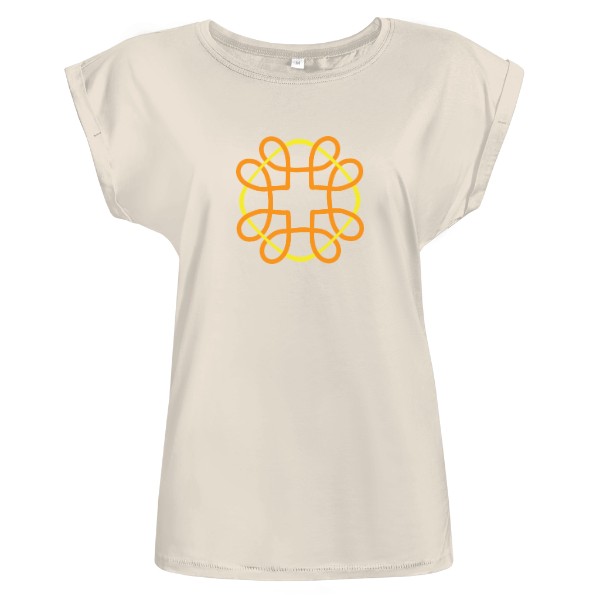 one stroke heart tile T-shirt