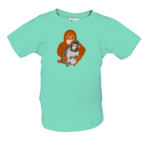 Tričko s potiskem opice Punch makak