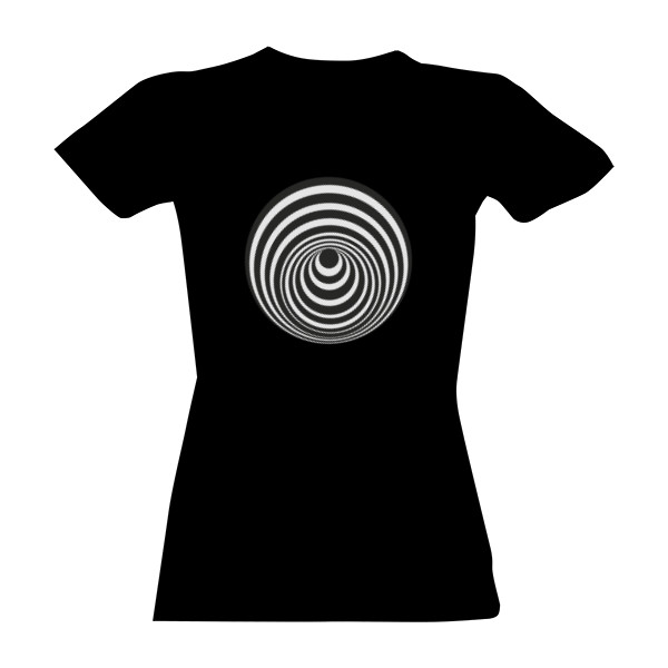 Tričko s potiskem Optická kruhová iluze