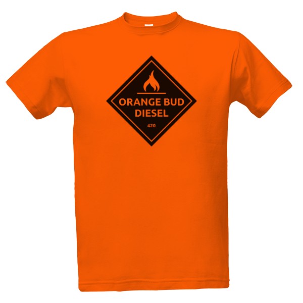 Tričko s potiskem Orange Bud Diesel 420