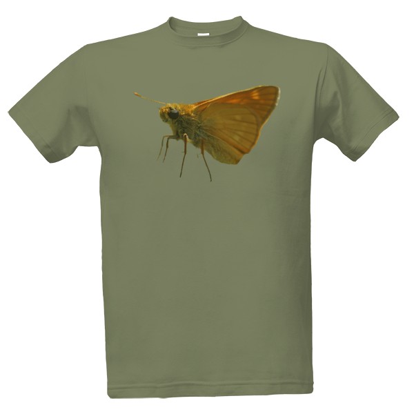 Tričko s potiskem Oranžový motýl pro milovníky přírody