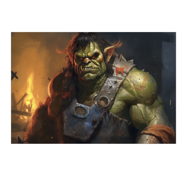 Puzzle medium size s potiskem Orc