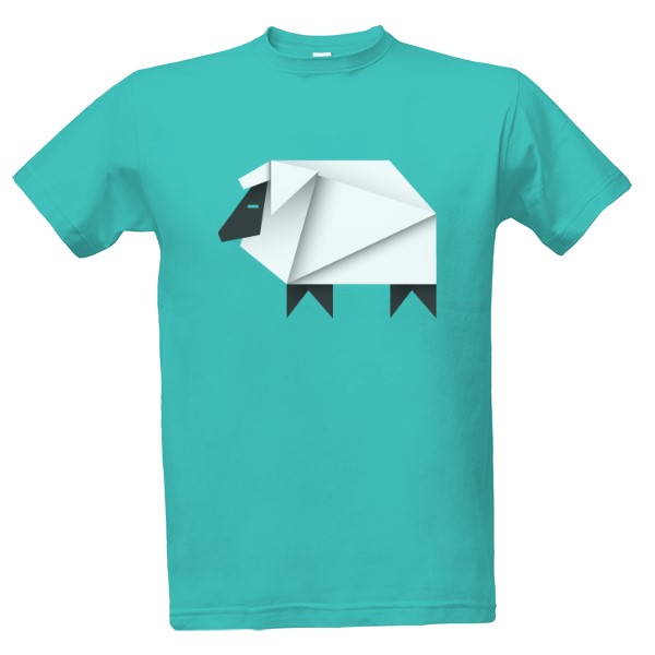 Tričko s potiskem Origami - Ovce