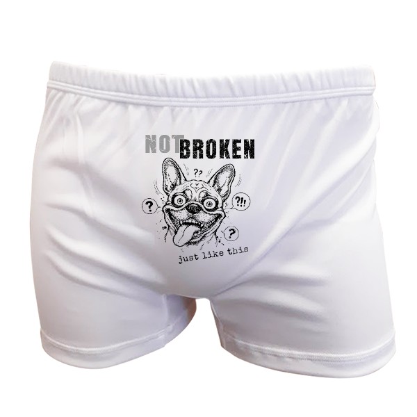 Boxer shorts Originální dárek pro přítele-NOT BROKEN