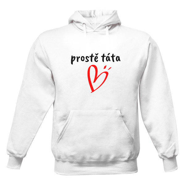 Pánská mikina s kapucí Just Hoods s potiskem prostě TÁTA