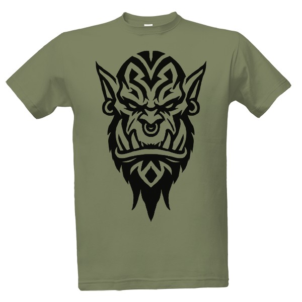 Tričko s potlačou Ork tribal