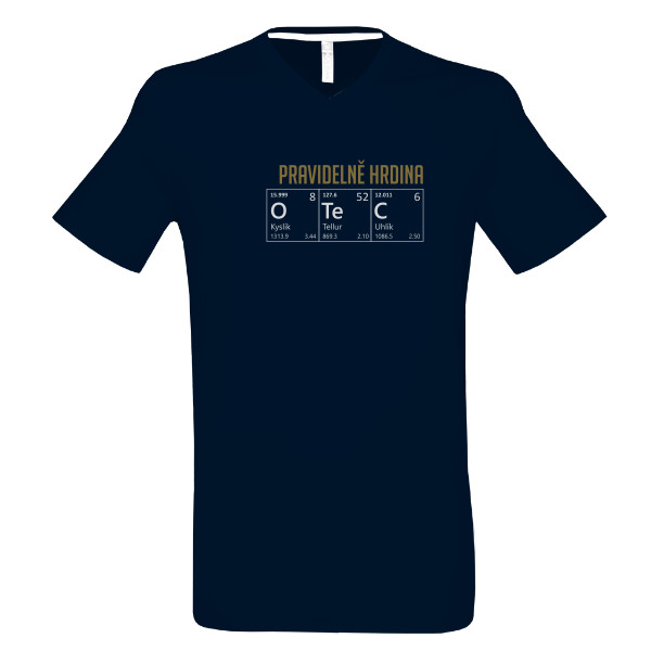 Tričko s potiskem Otec - pravidelně hrdina