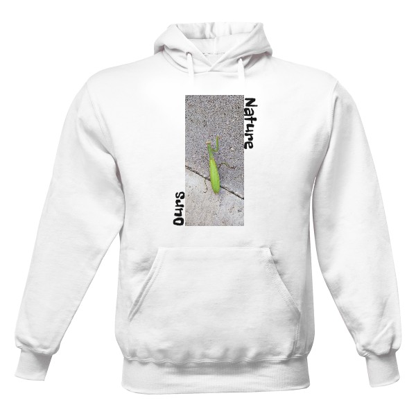 Pánska mikina s kapucňou s potlačou ours nature mikina