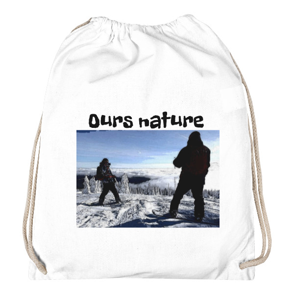 Vak na chrbát s potlačou ours nature vak