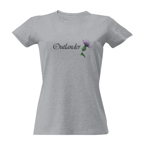 Tričko s potiskem Outlander thistle
