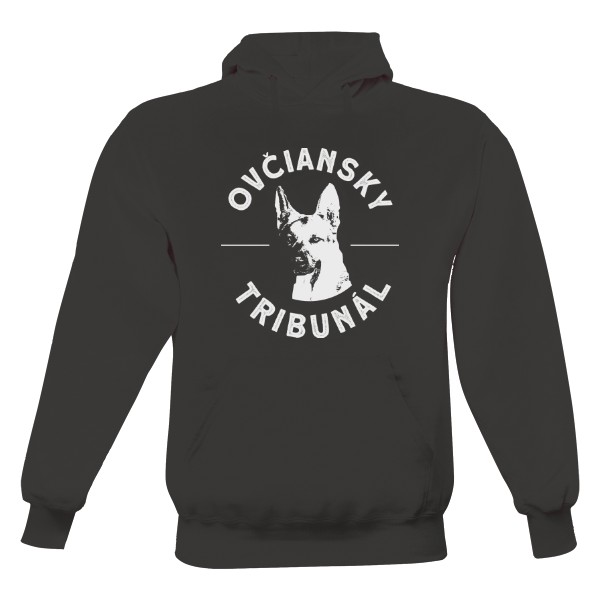 Pánska mikina s kapucňou s potlačou Ovčák