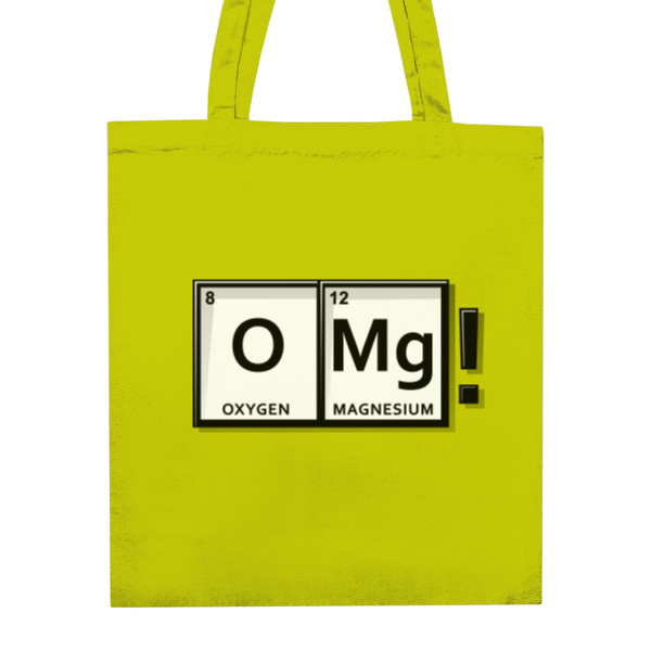 Nákupní taška unisex s potiskem Oxygen a Magnesium