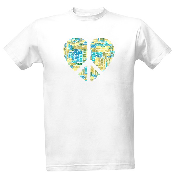 Tričko s potiskem peace2