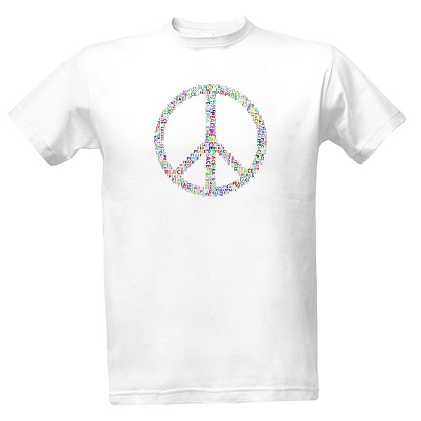 Tričko s potlačou peace3