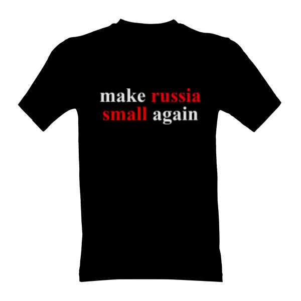 Tričko s potiskem Make russia small again -  tričko Volodymyr Zelenskyj