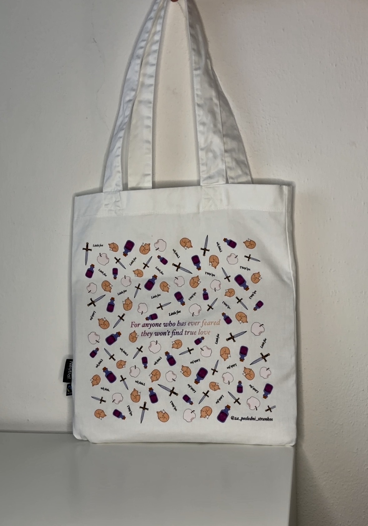 Plátěná taška Bylo Nebylo Jedno Zlomené Srdce 