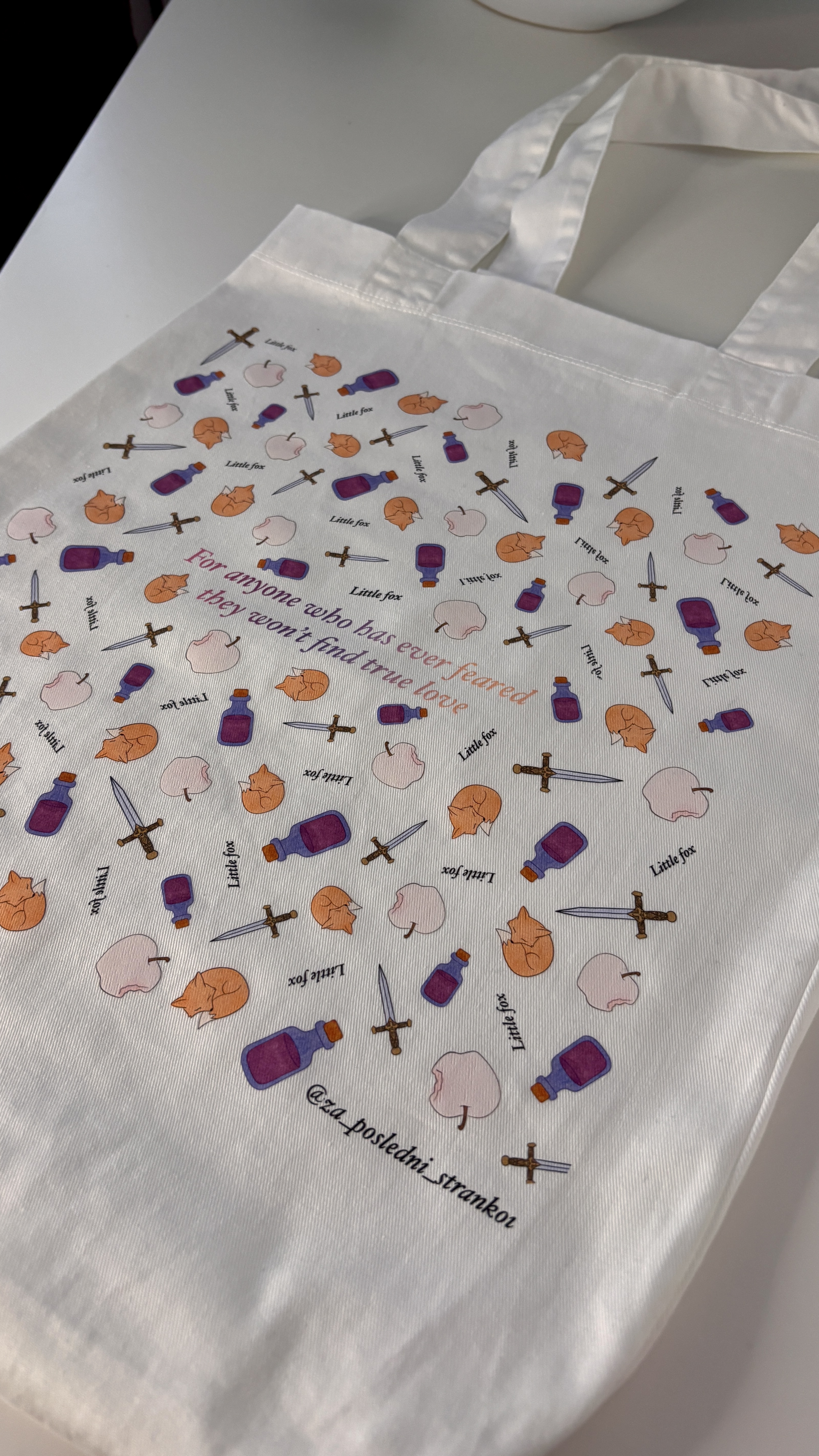 Plátěná taška Bylo Nebylo Jedno Zlomené Srdce 