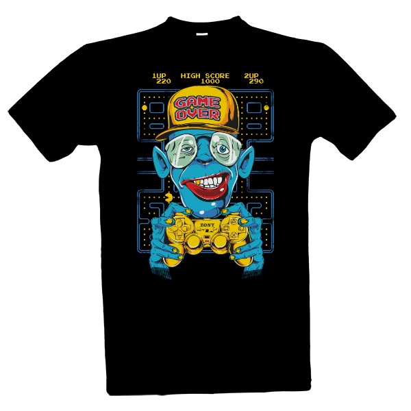 Tričko s potiskem Pacman Geek
