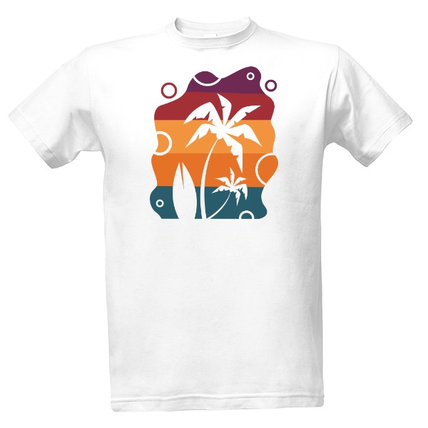 Palm trees and surf T-shirt