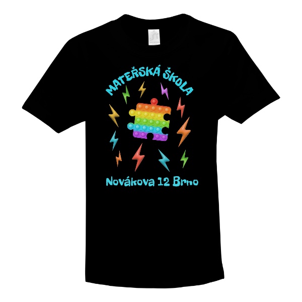 Památka na mateřskou školu puzzle s upravitelným názvem MŠ