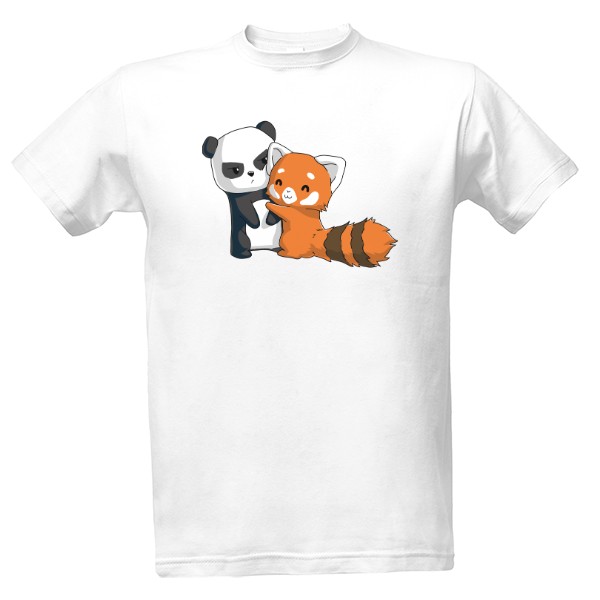 Tričko s potiskem Panda a Panda