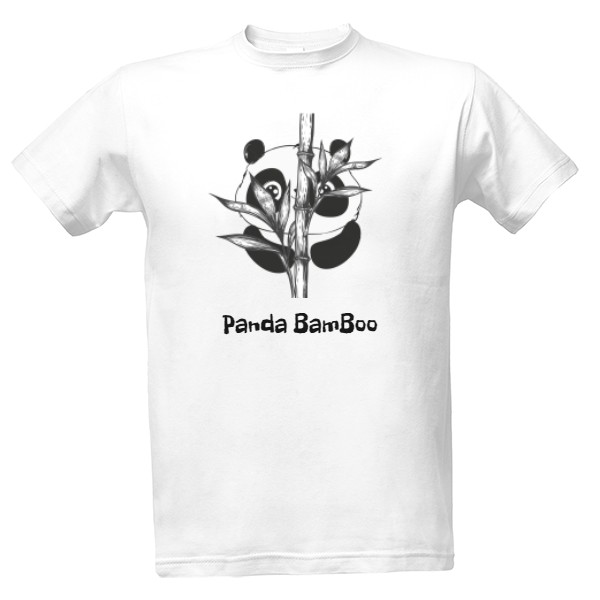 Tričko s potiskem Panda BamBoo