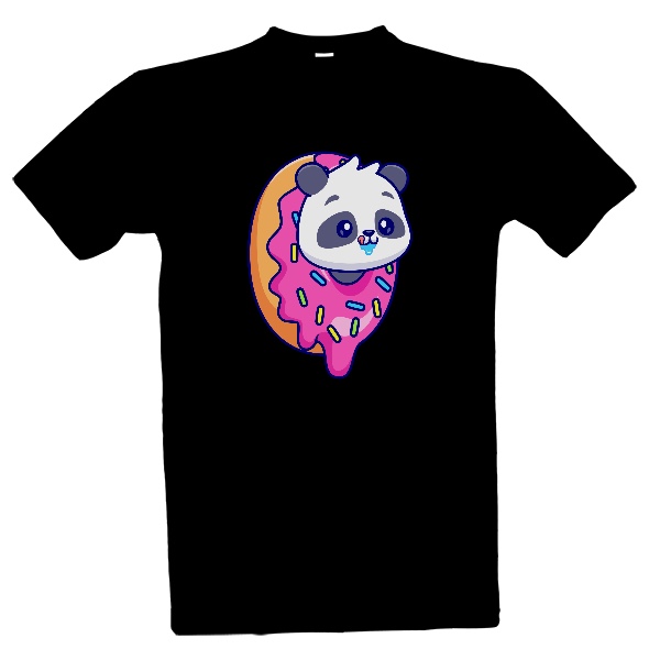 Tričko s potiskem Panda donut
