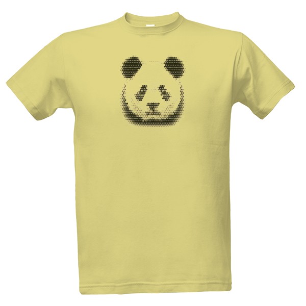 Tričko s potiskem Panda Polygonal