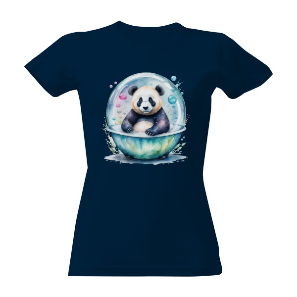 Tričko s potiskem panda v lázni
