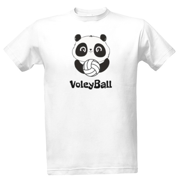 Tričko s potiskem Panda VoleyBall