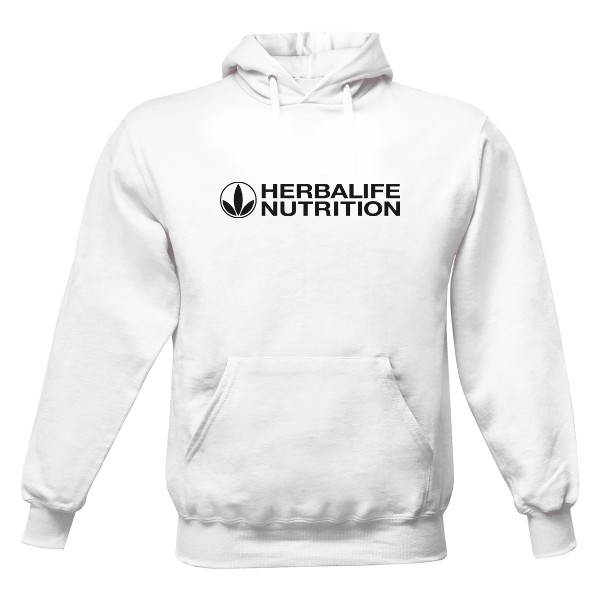 Pánská bílá mikina s černým logem 