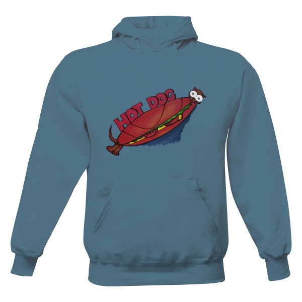 Pánská mikina s kapucí s potiskem Pánská mikina - hot dog