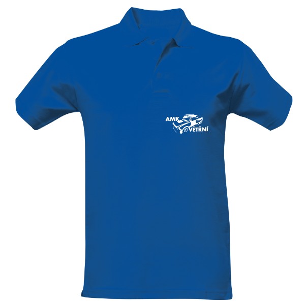 Pánská polokošile Cotton s potiskem Pánská polokošile modrá