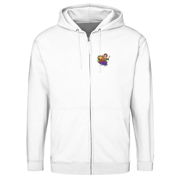 Mikina na zip unisex s potlačou Mikiny s kapucí