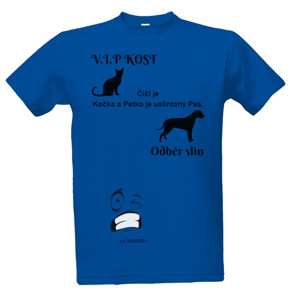 Tričko s potiskem Pánské-Pes vs Kočka